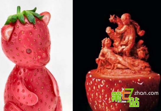 当水果变成雕刻艺术品 你还忍心下嘴吗？